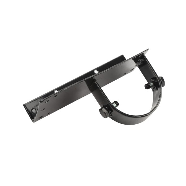 2-1/2" x 6" Wooden Fence to Round Post End Adapter - Powder Coated Black
