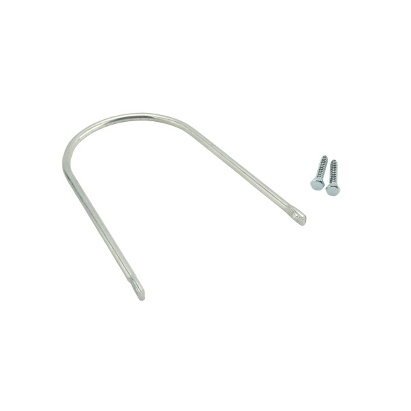 Round Rail Loop Gate Latch for Wood Gates - Zinc-Coated Steel