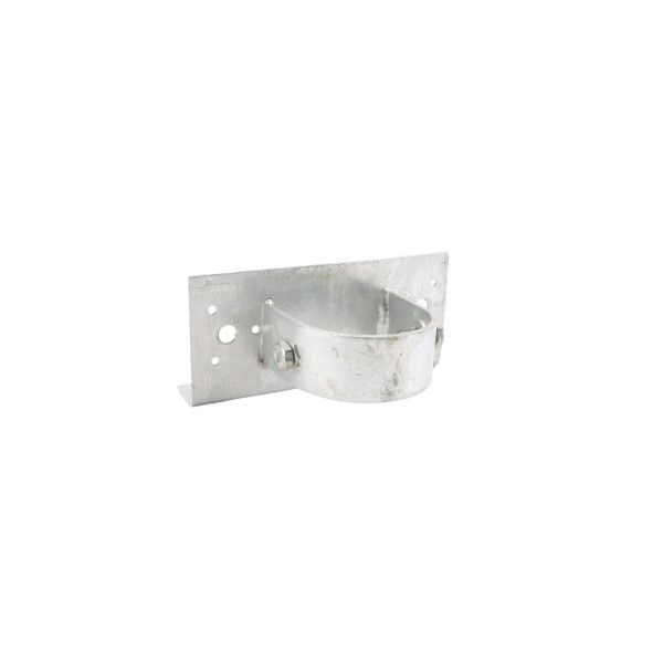 2-1/2" x 6" Wooden Fence to Round Post Line Adapter - Galvanized