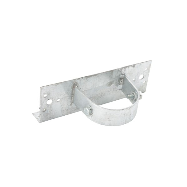 3" x 8" Wooden Fence to Round Post Line Adapter - Galvanized