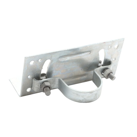 2" Rackable Adjustable Wooden Fence to Round Post Line Adapter - Galvanized