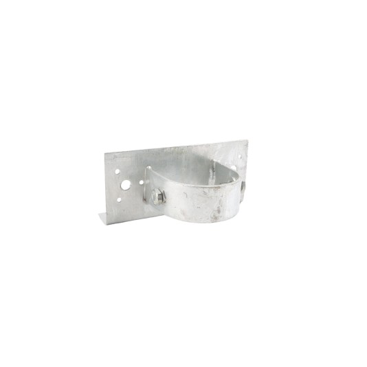 2-1/2" x 6" Wooden Fence to Round Post Line Adapter - Galvanized