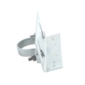 2" Rackable Adjustable Wooden Fence to Round Metal Post Line Adapter - Galvanized