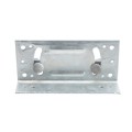2" Rackable Adjustable Wooden Fence to Round Metal Post Line Adapter - Galvanized