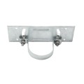 3" Rackable Adjustable Wooden Fence to Round Metal Post Line Adapter - Galvanized