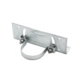 3" Rackable Adjustable Wooden Fence to Round Metal Post Line Adapter - Galvanized