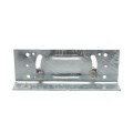 3" Rackable Adjustable Wooden Fence to Round Metal Post Line Adapter - Galvanized