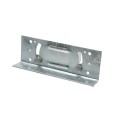 3" Rackable Adjustable Wooden Fence to Round Metal Post Line Adapter - Galvanized