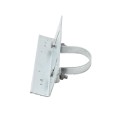 3" Rackable Adjustable Wooden Fence to Round Metal Post Line Adapter - Galvanized