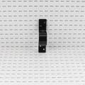 2-3/8" Pipe Grip Tie - Round Metal Post to Wood Fence Bracket - Powder Coated Black