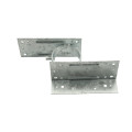 3 1/2" [2 3/8" OD] x Double Sided Wooden Fence to Post Line Adapter - Galvanized