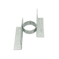 5 1/2" [2 3/8" OD] x Double Sided Wooden Fence to Post Line Adapter - Galvanized