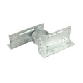 7 1/2" [2 3/8" OD] x Double Sided Wooden Fence to Post Line Adapter - Galvanized