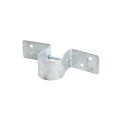 1-5/8" Pipe Grip Tie - Round Metal Post to Wood Fence Bracket - Galvanized