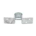 1-5/8" Pipe Grip Tie - Round Metal Post to Wood Fence Bracket - Galvanized