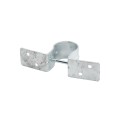 1-5/8" Pipe Grip Tie - Round Metal Post to Wood Fence Bracket - Galvanized