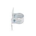 2" (1-7/8" OD) Pipe Grip Tie - Round Metal Post to Wood Fence Bracket - Galvanized