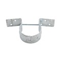 3" (2-7/8" OD) Pipe Grip Tie - Round Metal Post to Wood Fence Bracket - Galvanized