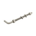 3/4" x 12" Male J-Bolt Gate Hinge with 2 Nuts - No Collar - Galvanized Steel