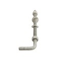 3/4" x 12" Male J-Bolt Gate Hinge with 2 Nuts - No Collar - Galvanized Steel