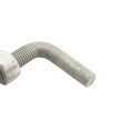 3/4" x 6" Male J-Bolt Gate Hinge with 2 Nuts and 2 Washers - No Collar - Hot Dip Galvanized