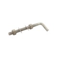 3/4" x 9" Male J-Bolt Gate Hinge with 2 Nuts and 2 Washers - No Collar - Hot Dip Galvanized