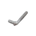 5/8" x 4-1/2" Collared Male Lag Screw Gate Hinge - Galvanized Steel