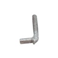 5/8" x 4-1/2" Collared Male Lag Screw Gate Hinge - Galvanized Steel