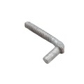 5/8" x 4-1/2" Collared Male Lag Screw Gate Hinge - Galvanized Steel