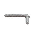 5/8" x 4-1/2" Collared Male Lag Screw Gate Hinge - Galvanized Steel