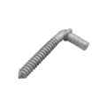 5/8" x 4-1/2" Collared Male Lag Screw Gate Hinge - Galvanized Steel