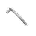 5/8" x 6" Collared Male Lag Screw Gate Hinge - Galvanized Steel