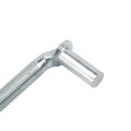 3/4" x 12" Collared Male J-Bolt Gate Hinge with 2 Nuts - Galvanized Steel