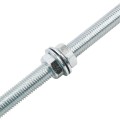 3/4" x 12" Collared Male J-Bolt Gate Hinge with 2 Nuts - Galvanized Steel