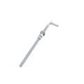 5/8" x 13" Collared Male J-Bolt Gate Hinge with 2 Nuts - Galvanized Steel