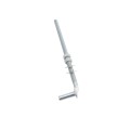 5/8" x 13" Collared Male J-Bolt Gate Hinge with 2 Nuts - Galvanized Steel