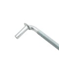 5/8" x 6" Collared Male J-Bolt Gate Hinge with 2 Nuts - Galvanized Steel