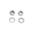 5/8" x 6" Collared Male J-Bolt Gate Hinge with 2 Nuts - Galvanized Steel