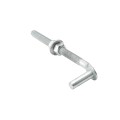 5/8" x 8" Collared Male J-Bolt Gate Hinge with 2 Nuts - Galvanized Steel