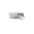 1-5/8" x 6" Wooden Fence to Round Metal Post End Adapter - Galvanized