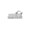 1-5/8" x 6" Wooden Fence to Round Metal Post End Adapter - Galvanized