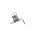 1-5/8" x 6" Wooden Fence to Round Metal Post Line Adapter - Galvanized