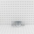 1-5/8" x 6" Wooden Fence to Round Metal Post Line Adapter - Galvanized