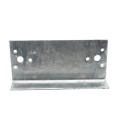 1-5/8" x 6" Wooden Fence to Round Metal Post Line Adapter - Galvanized