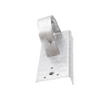 2-1/2" x 6" Wooden Fence to Round Metal Post End Adapter - Galvanized