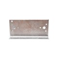 2-1/2" x 6" Wooden Fence to Round Metal Post End Adapter - Galvanized