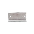2-1/2" x 6" Wooden Fence to Round Metal Post Line Adapter - Galvanized