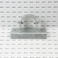 2-1/2" x 6" Wooden Fence to Round Metal Post Line Adapter - Galvanized