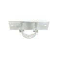 2-1/2" x 8" Wooden Fence to Round Metal Post Line Adapter - Galvanized