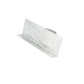 2-1/2" x 8" Wooden Fence to Round Metal Post Line Adapter - Galvanized